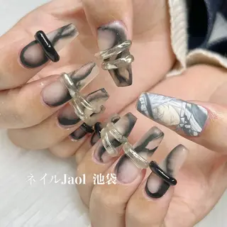 ロング ネイルJaol 池袋のネイルデザイン