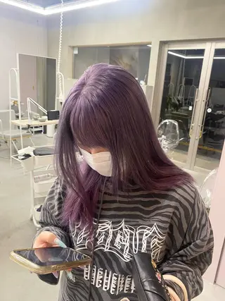 セミロング カラー 前橋 姫奈のヘアスタイル
