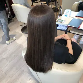 セミロング カラー 金子 富士のヘアスタイル
