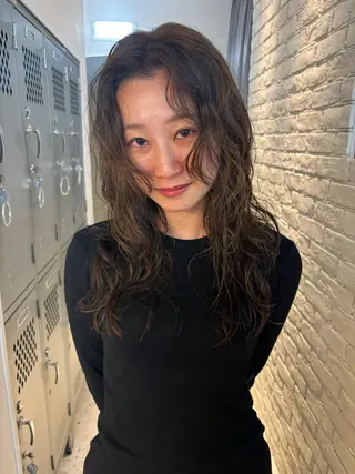 ロング カラー パーマ ＆style所属・rikuto カット/パーマのヘアスタイル