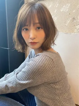 ショート ✨透明感カラー/縮毛 恵比寿HAYATO✨のヘアスタイル