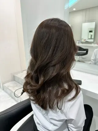 ミディアム カラー ♡上品韓国髪♡ブラ ウン/SAYATOのヘアスタイル