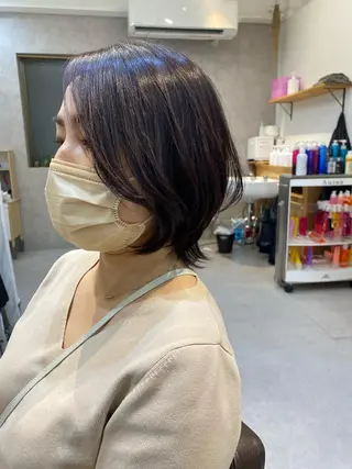 ミディアム カラー 似合う髪型が 分からない方へのヘアスタイル