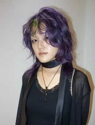 ミディアム カラー HEIMER ミカド　サトル△のヘアスタイル