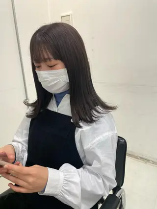 セミロング カラー キッズ オトナヘア🌸 harukaのヘアスタイル