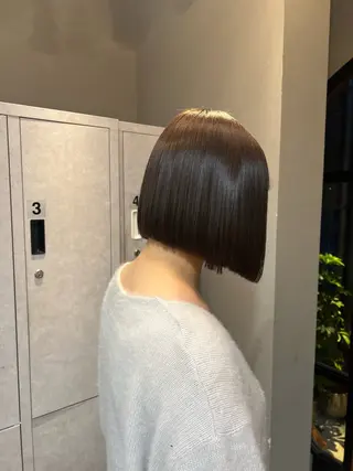 ショート カラー 神戸ボブ✂️ ioe三宮/田 伸佳のヘアスタイル