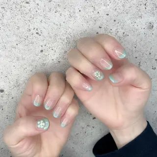 ミディアム カラー パーマ ヘアアレンジ メンズ キッズ ネイル マツエク・マツパ Salon Ｋのネイルデザイン