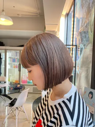 ショート カラー KOGA／ パーマモデル募集のヘアスタイル