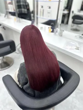 ロング カラー ヘアアレンジ トレンド暖色/ sayaka🍒のヘアスタイル