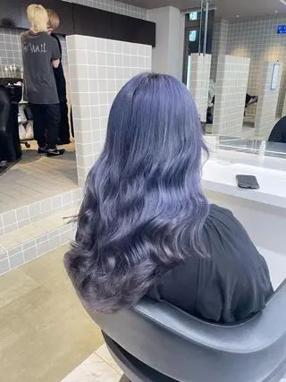 セミロング カラー パーマ ヘアアレンジ メンズ キッズ ネイル マツエク・マツパ アイブロウ 🦋韓国レイヤー｜ 透明感グレージュ🦋のヘアスタイル