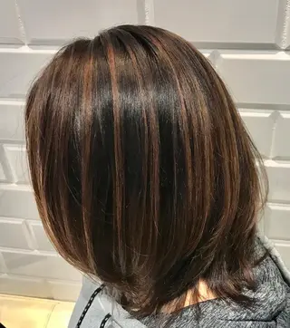 カラー クロスパーマ松永裕久 似合わせカットのヘアスタイル