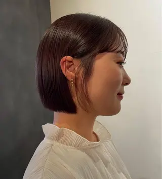 ショート ウシロダ メグミ ／ボブ／透明感カラーのヘアスタイル