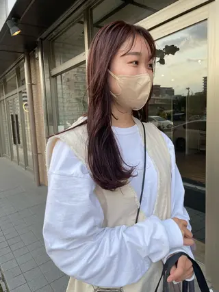 ロング カラー Basis 田口豪司のヘアスタイル