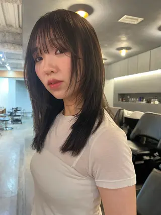 ミディアム カラー 三谷はるな /名古屋/本山のヘアスタイル