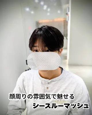 メンズ ショート 髪質改善/韓国メンズ カット&パーマ 猿川のヘアスタイル