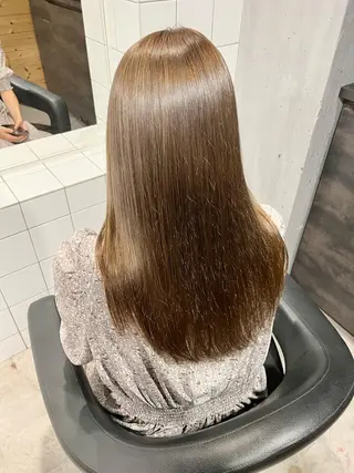 セミロング カラー ヘアアレンジ 韓流トレンドヘア 🎀RINAKO🎀のヘアスタイル