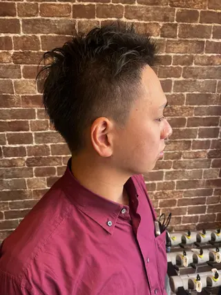 ミディアム カラー パーマ ヘアアレンジ メンズ キッズ ネイル マツエク・マツパ アイブロウ 久木原 ゆりのヘアスタイル