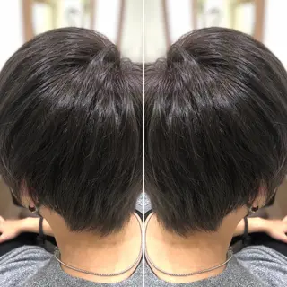 カラー メンズ 韓国レイヤー×透明感 カラー/山崎一輝のヘアスタイル