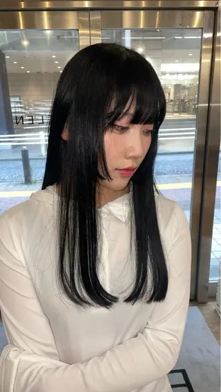 ロング カラー&縮毛 kotojiのヘアスタイル
