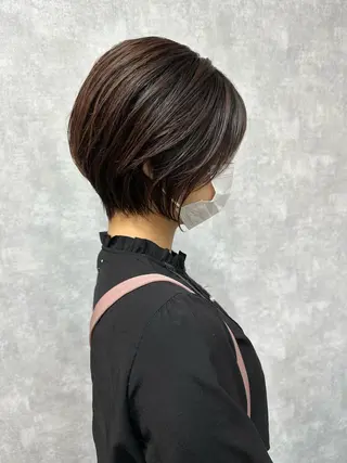 ショート モテ髪/ボブ/ショー ト/アダチフウトのヘアスタイル