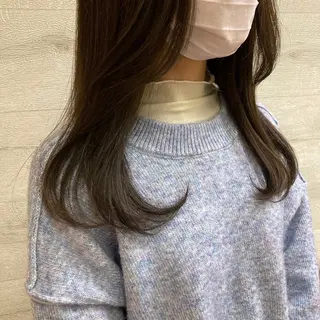 ロング カラー 濱地 美乃理のヘアスタイル