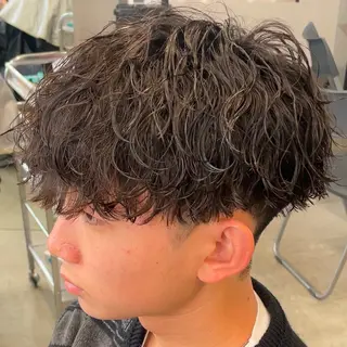 ミディアム パーマ ヘアアレンジ メンズ fifth 石川 凪のヘアスタイル