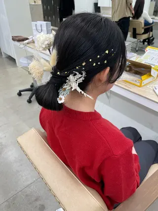 ヘアアレンジ ハイトーン/レイヤー /ケアブリーチ石川治のヘアスタイル