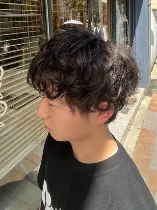 パーマ メンズ ヤシロケンタ メンズ特化のヘアスタイル