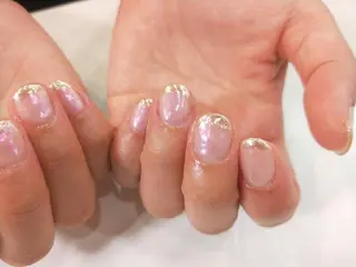 ネイル はばすみれ🎀ﾈｲﾙ 光ﾌｪｲｼｬﾙ ﾍｱのネイルデザイン