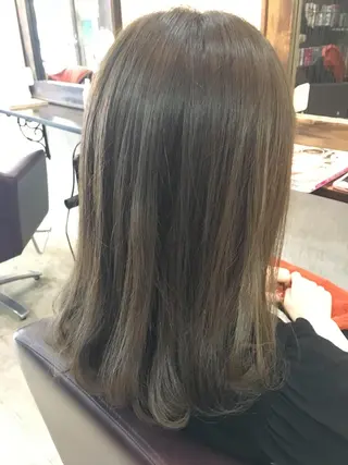 ミディアム 松本 亮のヘアスタイル
