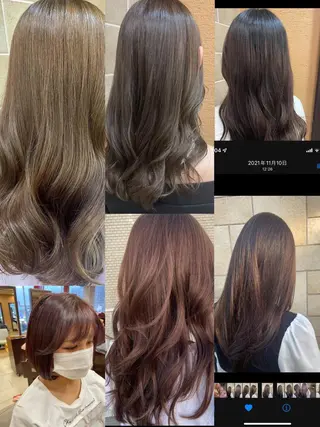 ロング カラー 透明感カラー✨艶髪 制作🌱山根あゆみのヘアスタイル