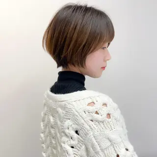 ショート カラー ヘアアレンジ 🪼ボブ/ミニボブ レイヤーボブ🪼のヘアスタイル