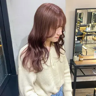 ロング カラー otoha✳︎ くすみ艶カラーのヘアスタイル
