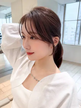 ミディアム 新宿/ 田口雄大のヘアスタイル