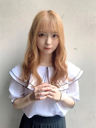 セミロング カラー 矢野 晃平のヘアスタイル