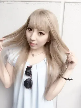 ロング カラー パーマPrivate SalonNoa名駅のヘアスタイル