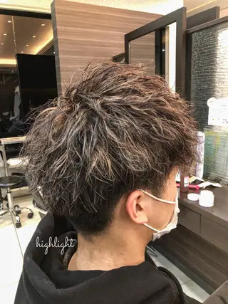 ショート メンズ 小山 雄大のヘアスタイル