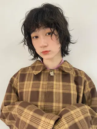 ショート カラー パーマ ヘアアレンジ ニュアンスヘア🌔 nanakoのヘアスタイル