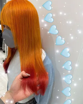 セミロング カラー 新宿駅近♡個室 ♡関口三都季🌜のヘアスタイル