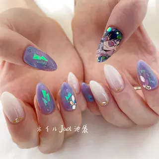 セミロング ネイルJaol 池袋のネイルデザイン