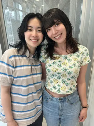 セミロング ウルフカット/吉村 桃子のヘアスタイル