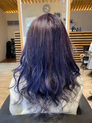 ロング カラー 関口 友行のヘアスタイル