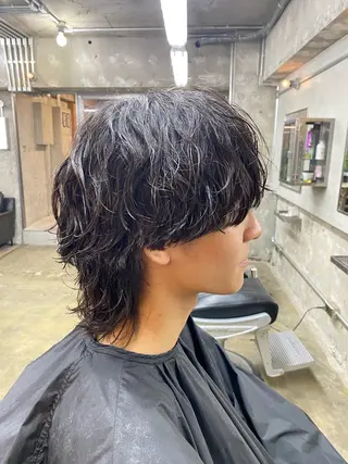 ミディアム カラー パーマ ヘアアレンジ メンズ メンズ特化酒井翔太 /メンズカット/名駅のヘアスタイル