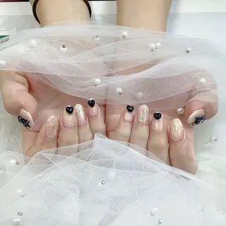 ネイル パーツ全部¥110 サロンミミのネイルデザイン