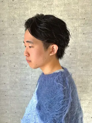 ショート パーマ メンズ メンズパーマ特化/ メッシュ/薫/店長のヘアスタイル