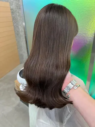 セミロング カラー パーマ ヘアアレンジ ヘアケア特化型サロン newi 京橋のヘアスタイル