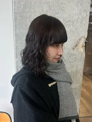 ミディアム 伊藤ほのか/パーマ /酸性ストレートのヘアスタイル