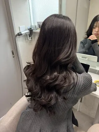 ロング ま ひのヘアスタイル