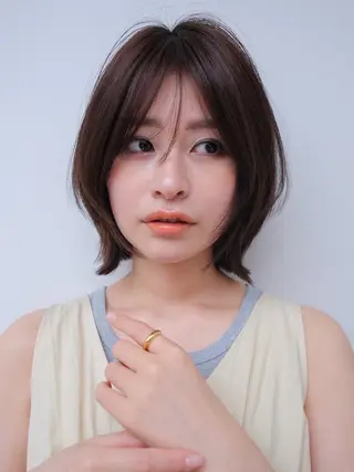 ミディアム ボブ/ミディアム 親しみやすさ/さくらのヘアスタイル