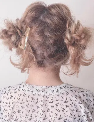 セミロング カラー ヘアアレンジ 櫛部洸貴/ 頭皮改善、髪質改善のヘアスタイル